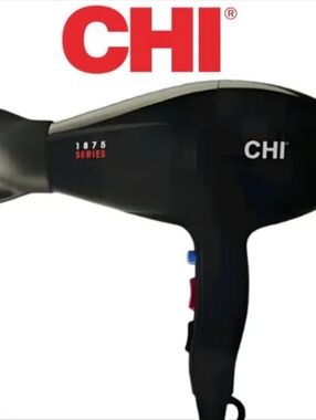 CHI 1875 Series Salon Style Compact Hair Dryer- Black
